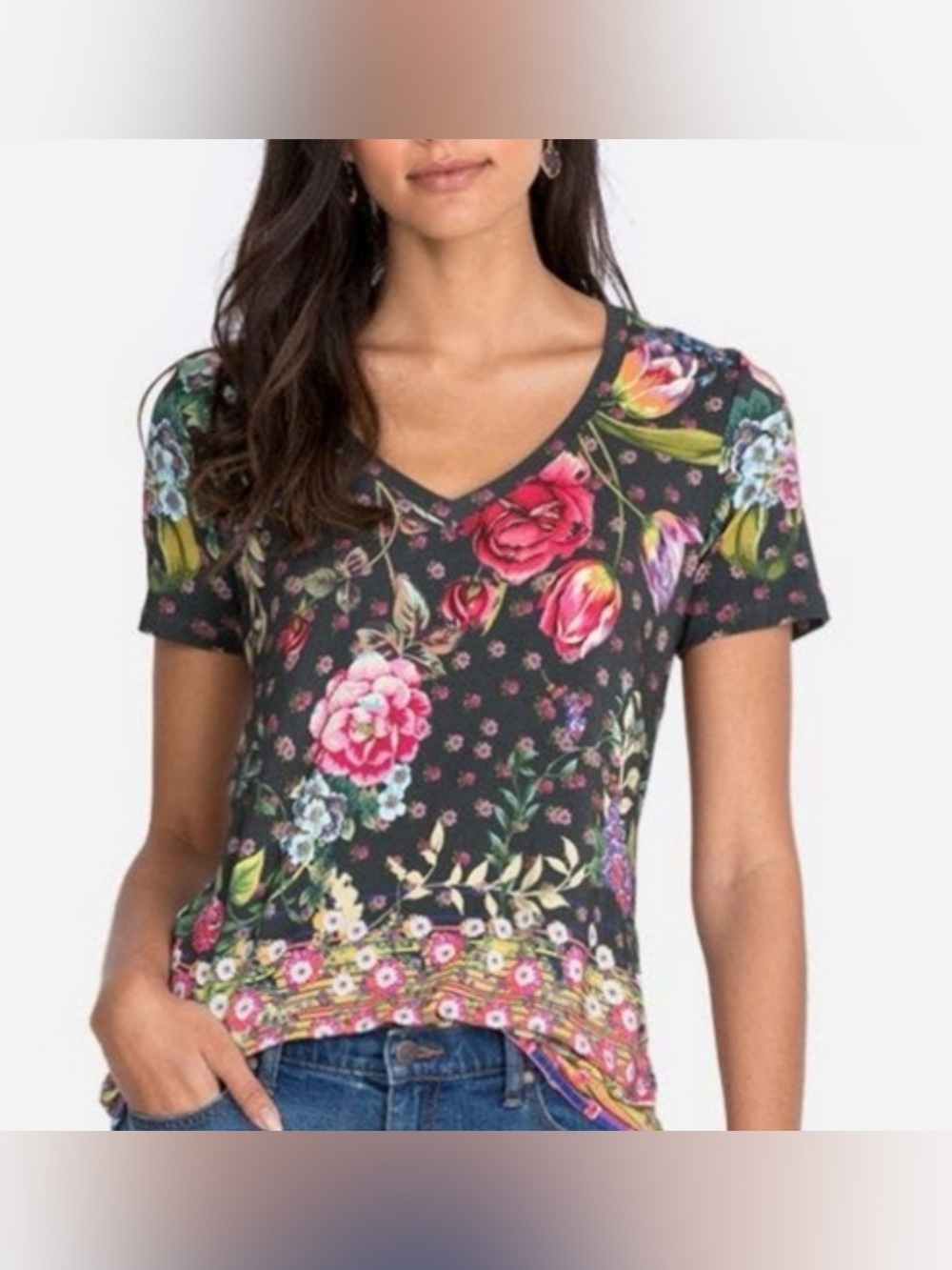 Johnny Was Naomi short sleeve top